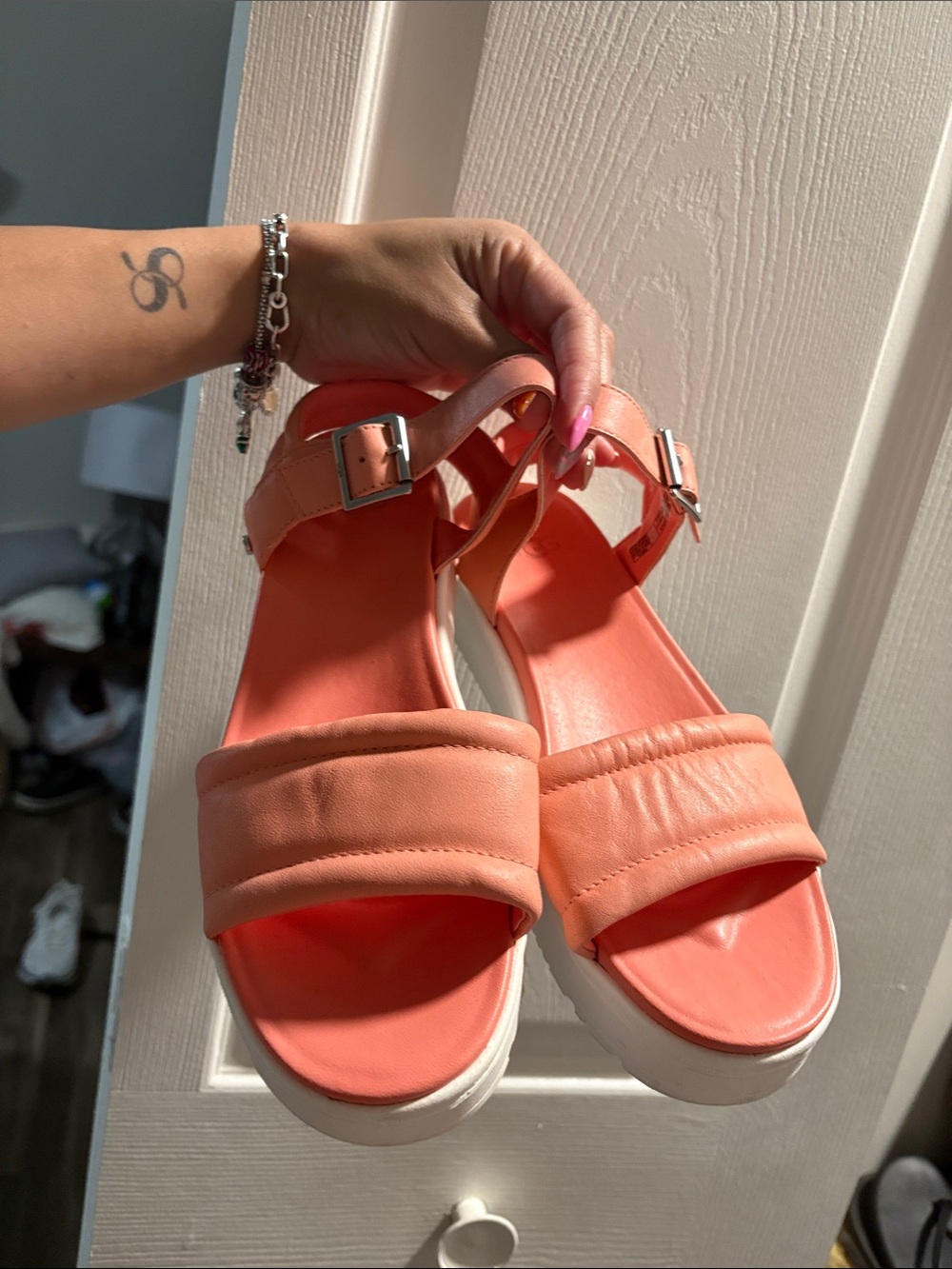 UGG Coral Platform Sandals with White Sole